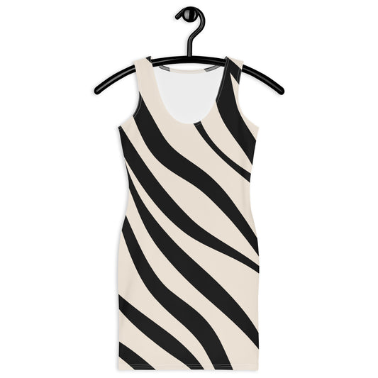 Dress with zebra pattern