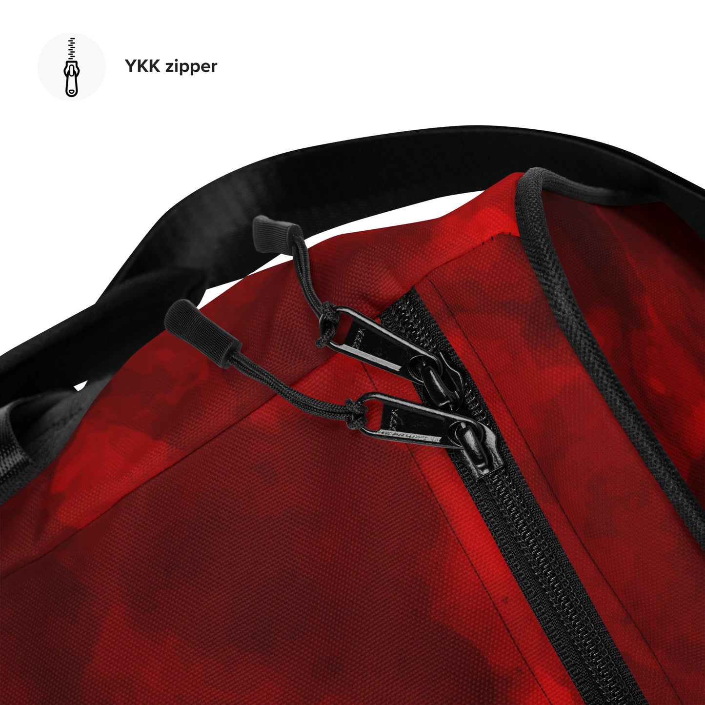 Red duffle bag with MAD MAX logo