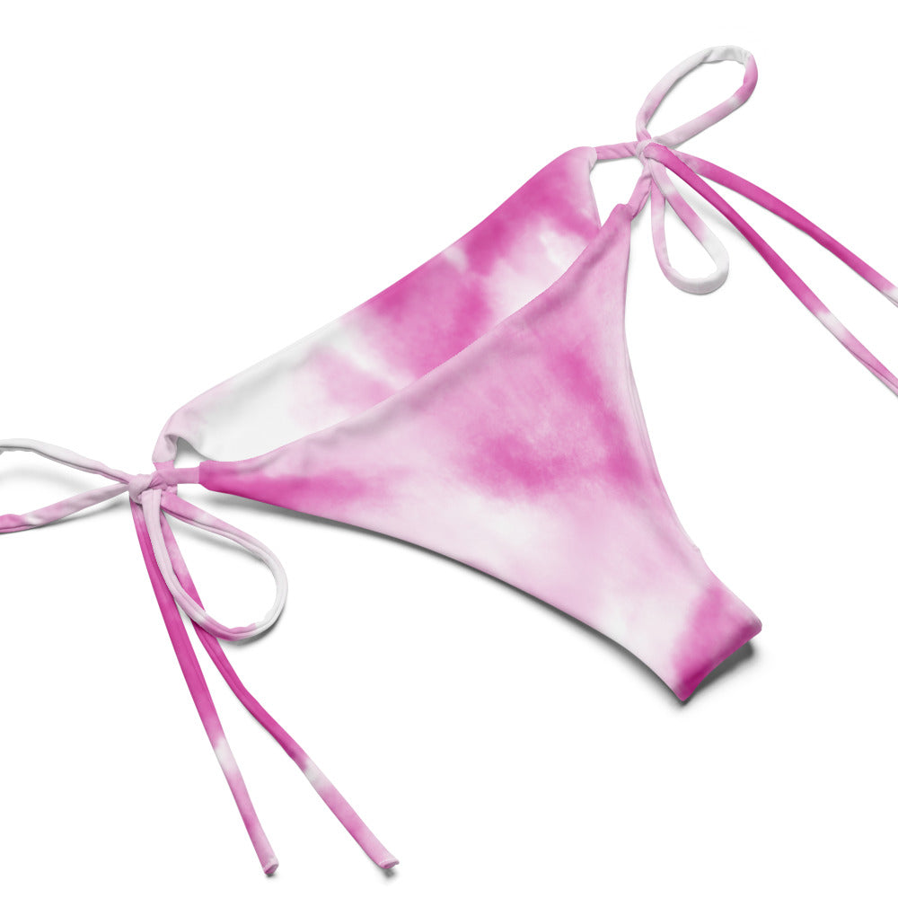 "White/Pink" All over print teenager bikini