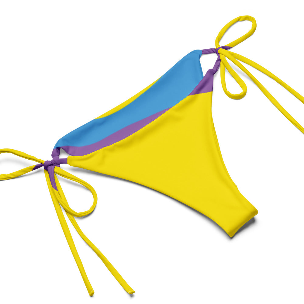 "Purple/Yellow" All-over print teenager bikini