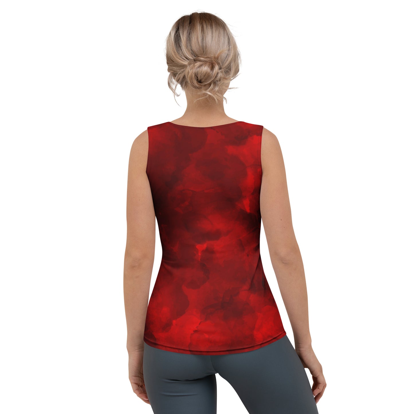 Women with red tank top