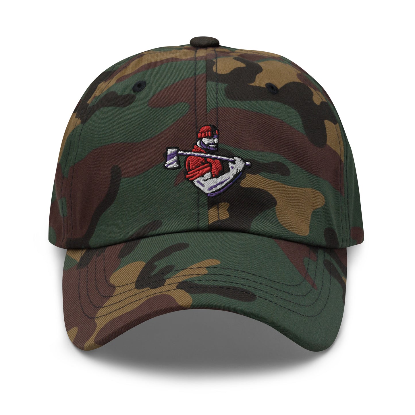 Green camo hat with Lumberjack