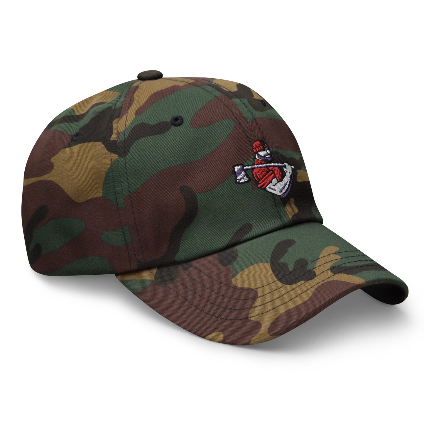 Green camo hat with Lumberjack