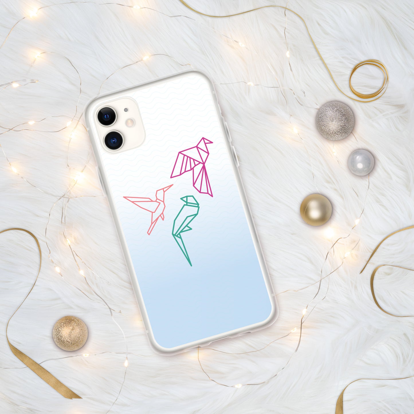 "Three birds" Clear Case for iPhone