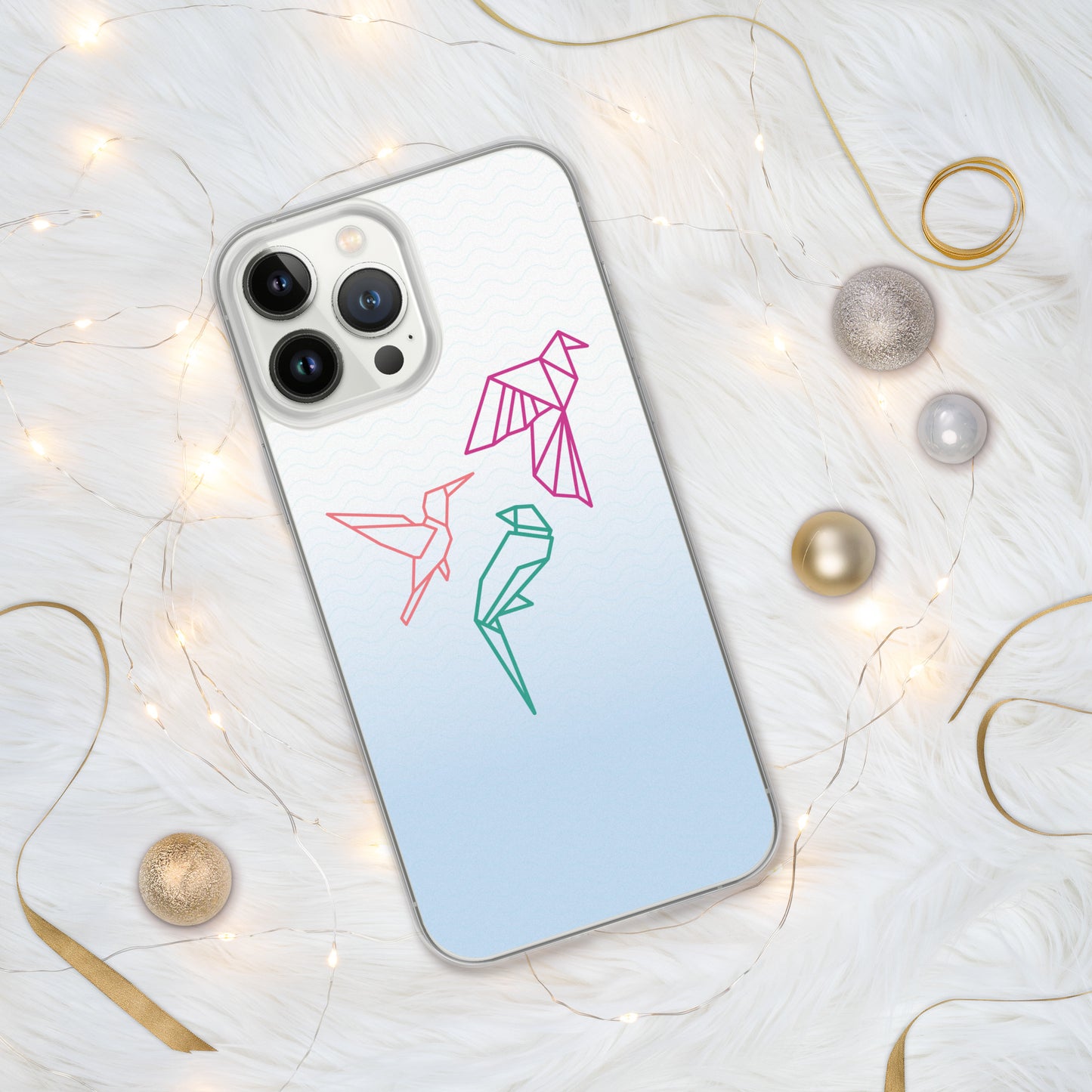 "Three birds" Clear Case for iPhone