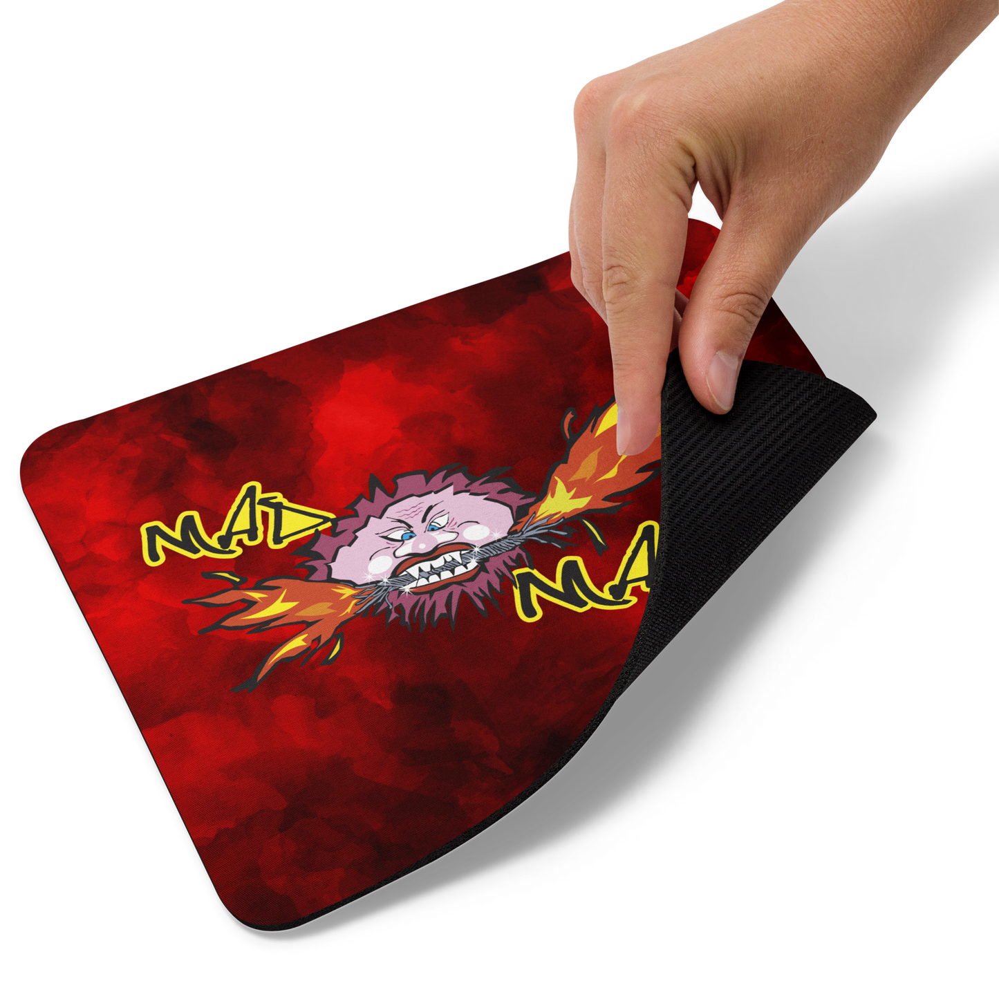 Mouse pad with Mad Max logo