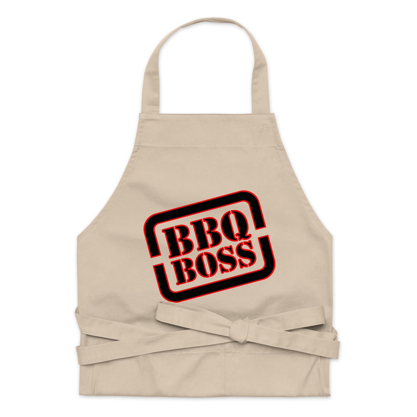 rope apron with text "BBQ BOSS"