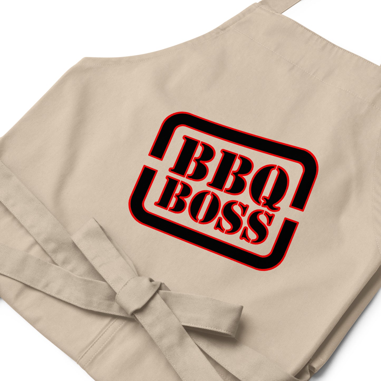 rope apron with text "BBQ BOSS"