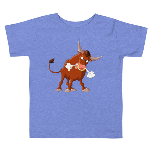 blue toddler t-shirt with bull