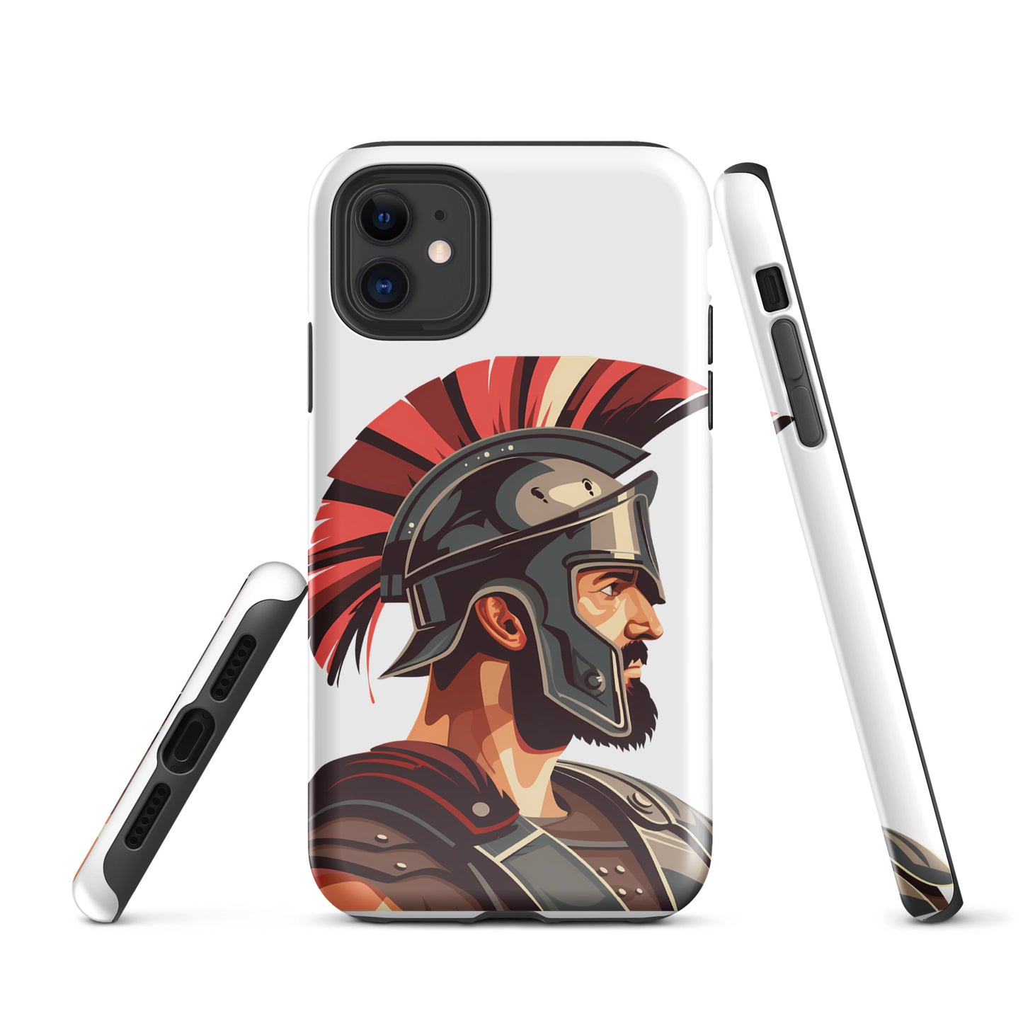 Glossy Tough Case for Iphone with a print of a warrior