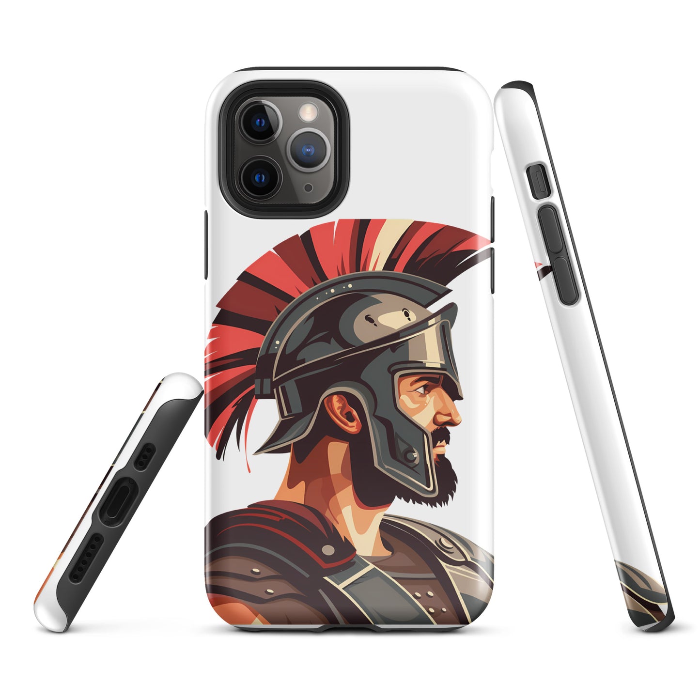 Glossy Tough Case for Iphone with a print of a warrior