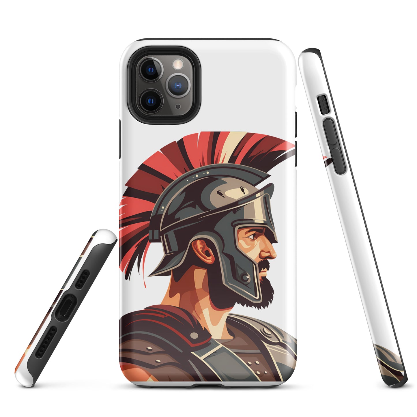 Glossy Tough Case for Iphone with a print of a warrior