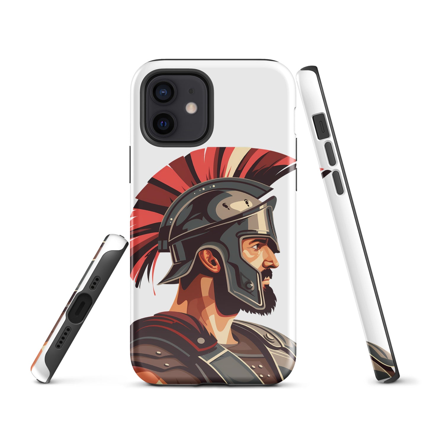 Glossy Tough Case for Iphone with a print of a warrior