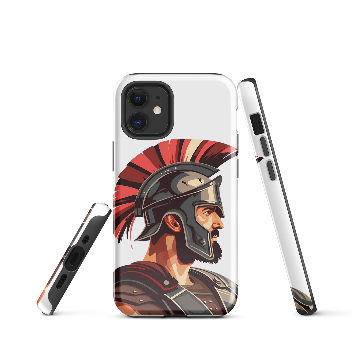 Glossy Tough Case for Iphone with a print of a warrior
