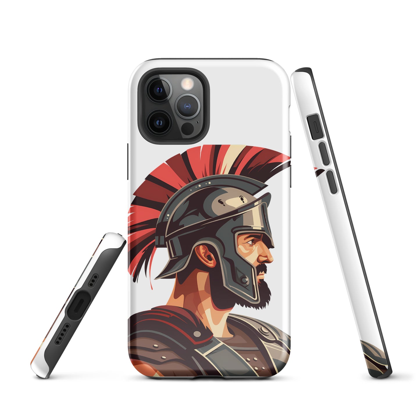 Glossy Tough Case for Iphone with a print of a warrior