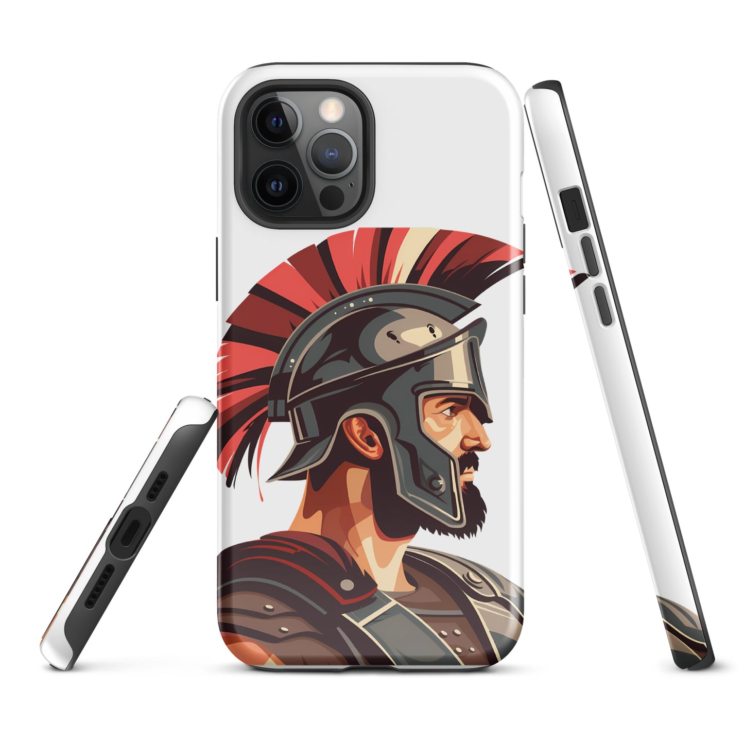 Glossy Tough Case for Iphone with a print of a warrior