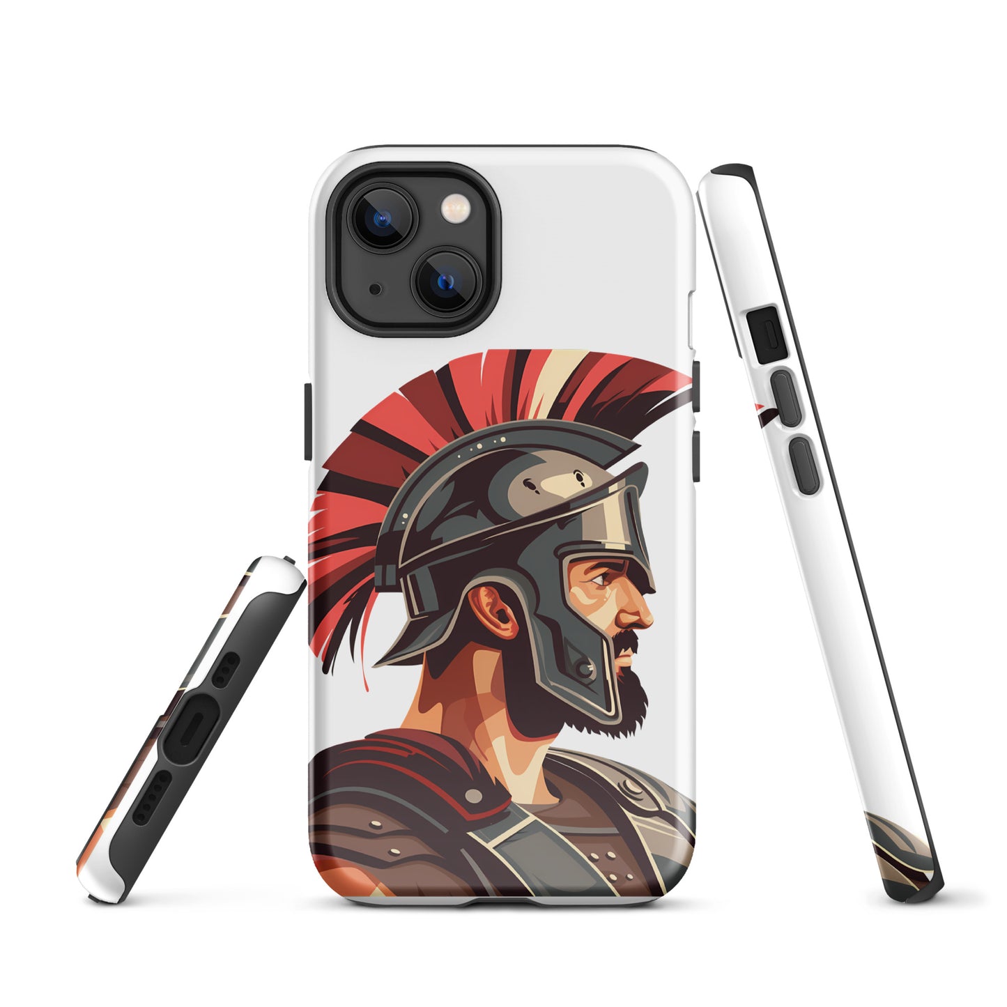 Glossy Tough Case for Iphone with a print of a warrior