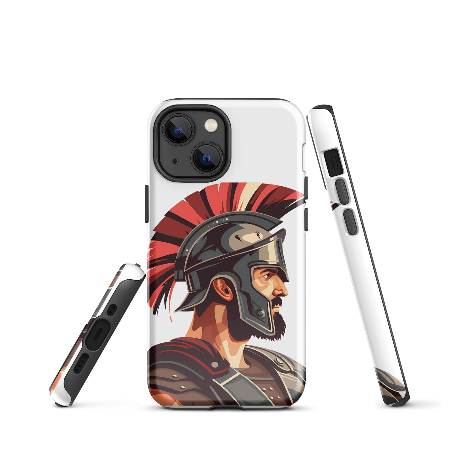 Glossy Tough Case for Iphone with a print of a warrior
