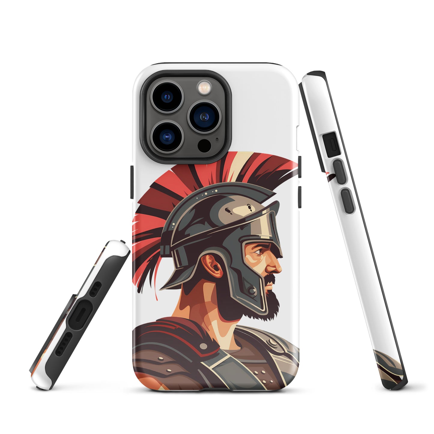 Glossy Tough Case for Iphone with a print of a warrior