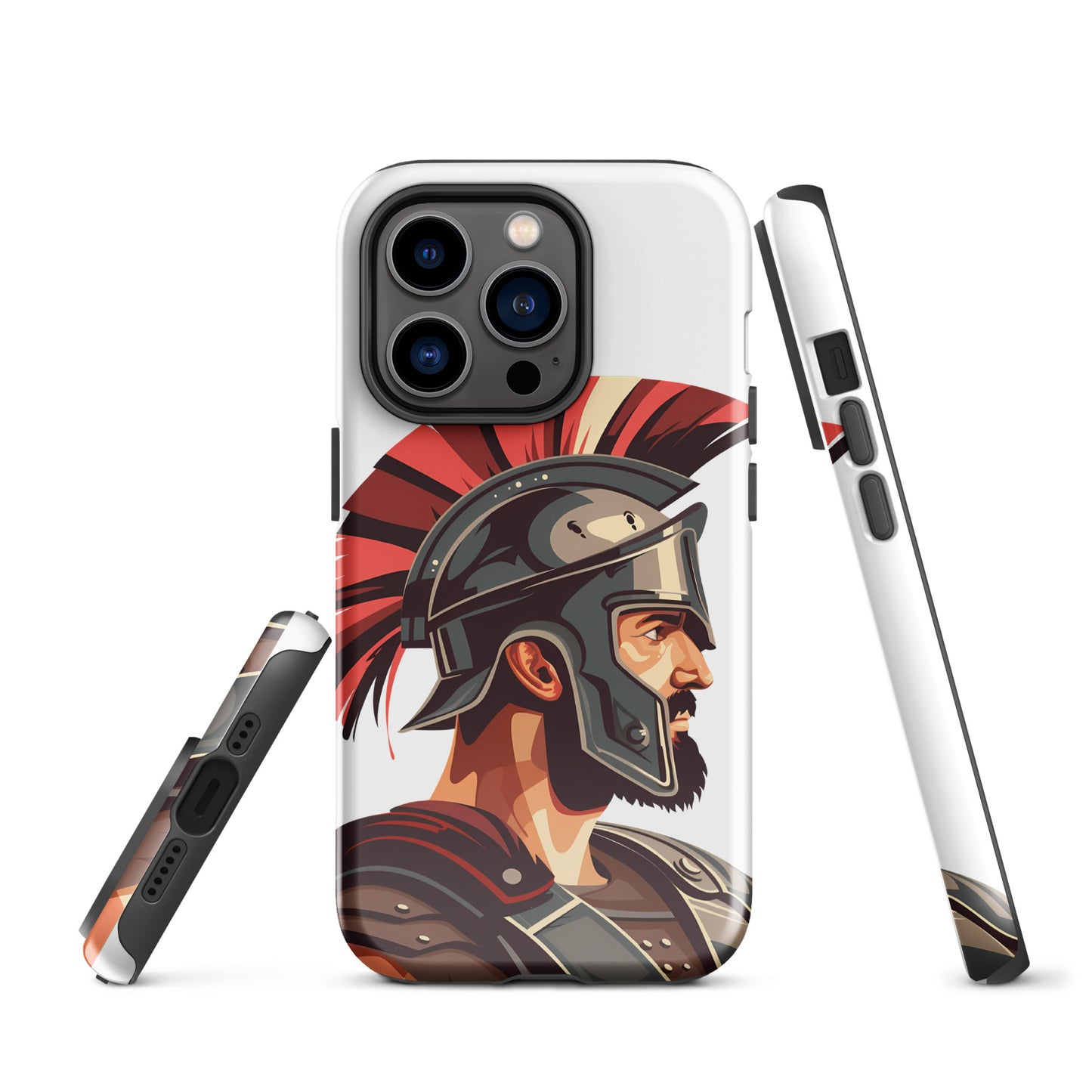 Glossy Tough Case for Iphone with a print of a warrior