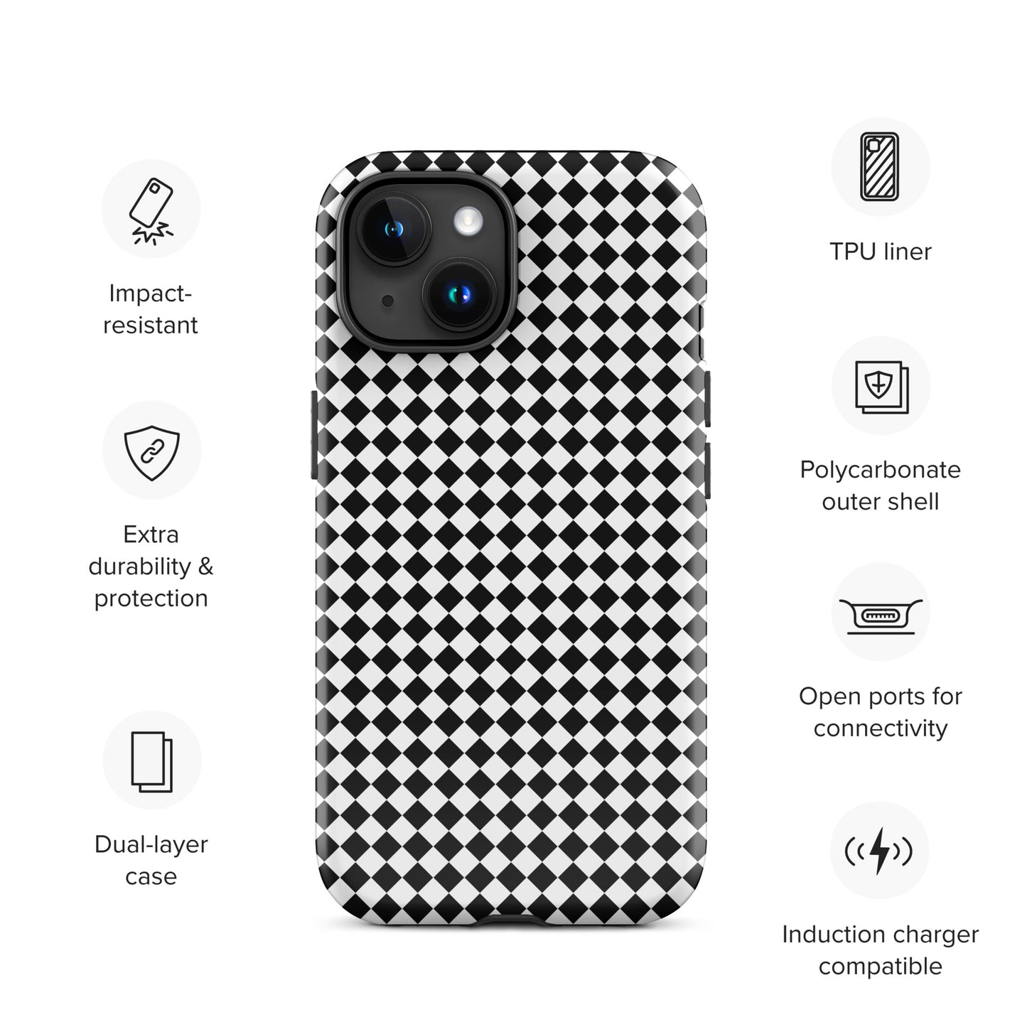 "Chessboard" Tough Case for iPhone