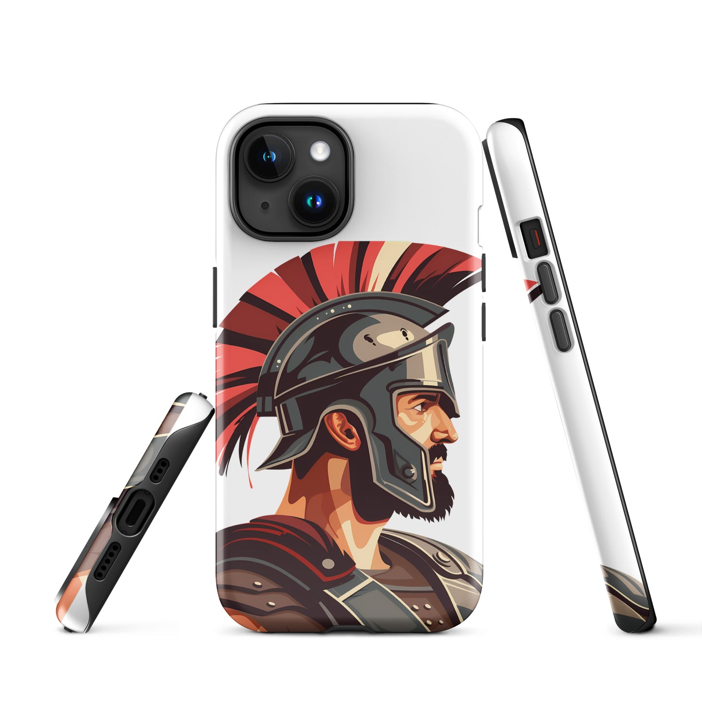 Glossy Tough Case for Iphone with a print of a warrior