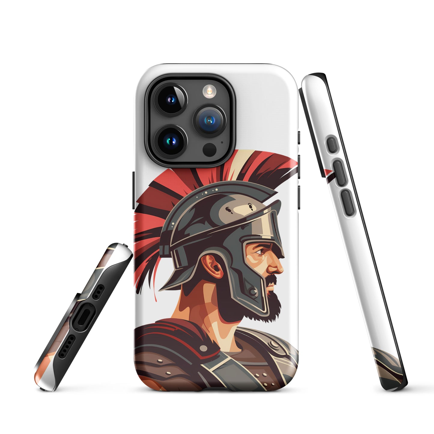 Glossy Tough Case for Iphone with a print of a warrior