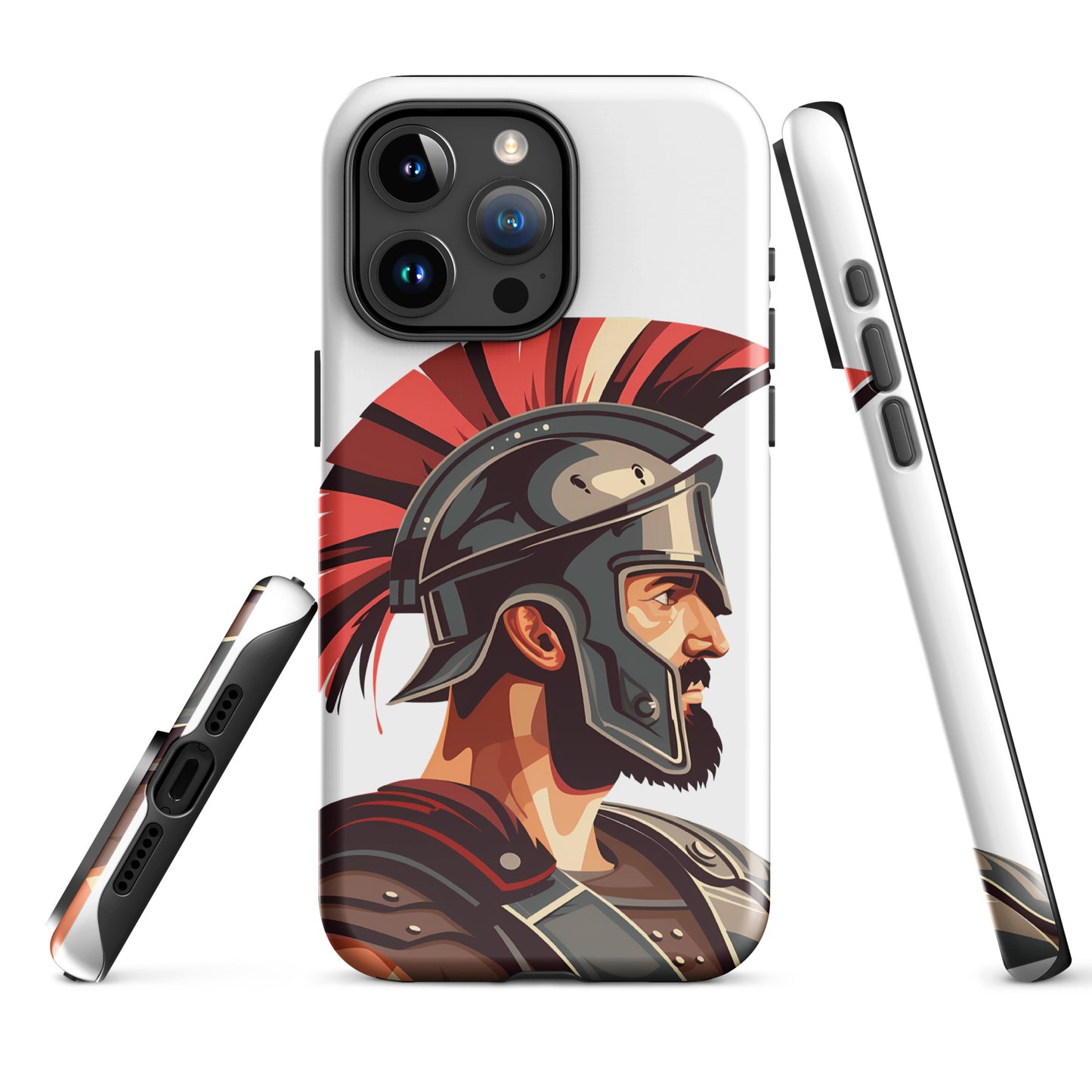 Glossy Tough Case for Iphone with a print of a warrior