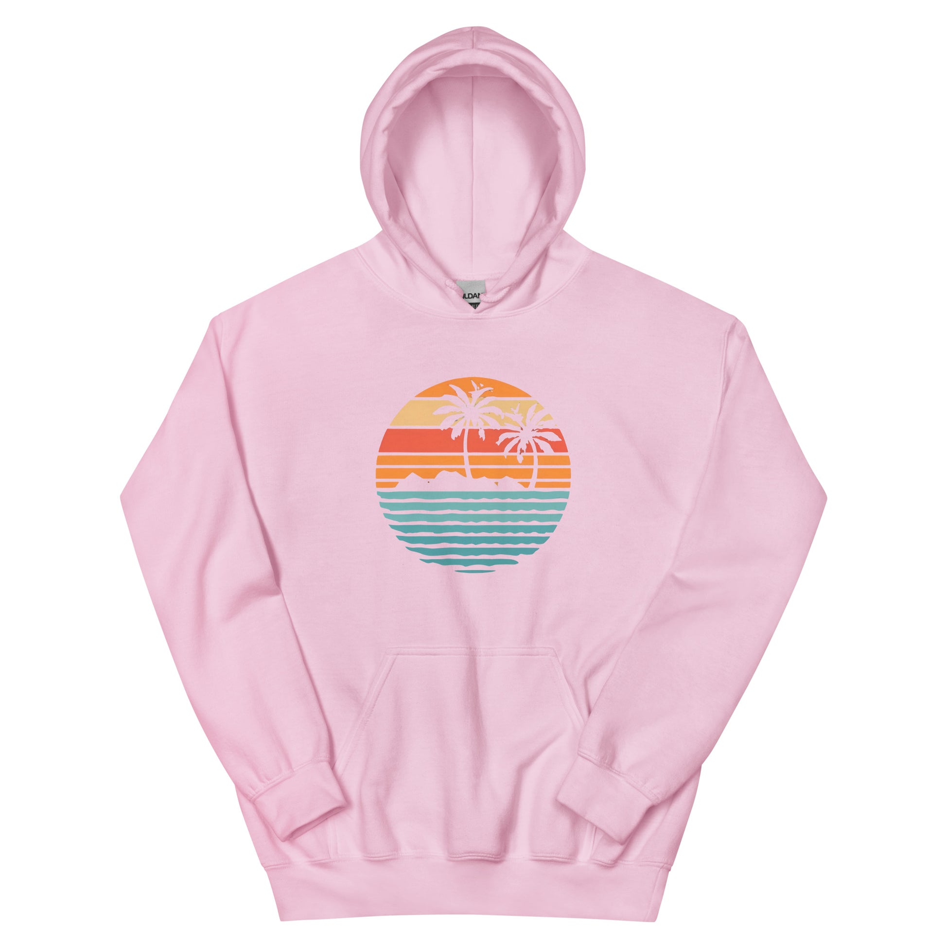 Pink Hoodie and a print of retro island