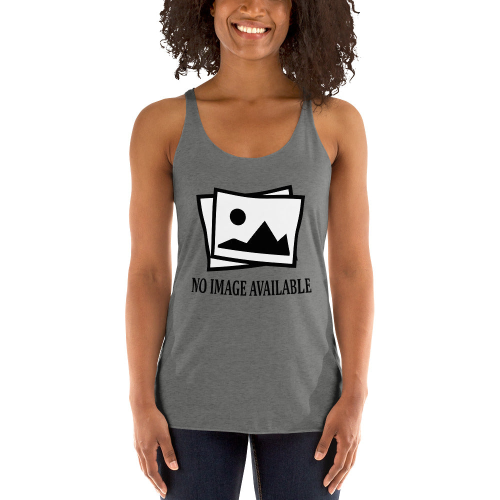 Women with grey tank top with image and text "no image available"