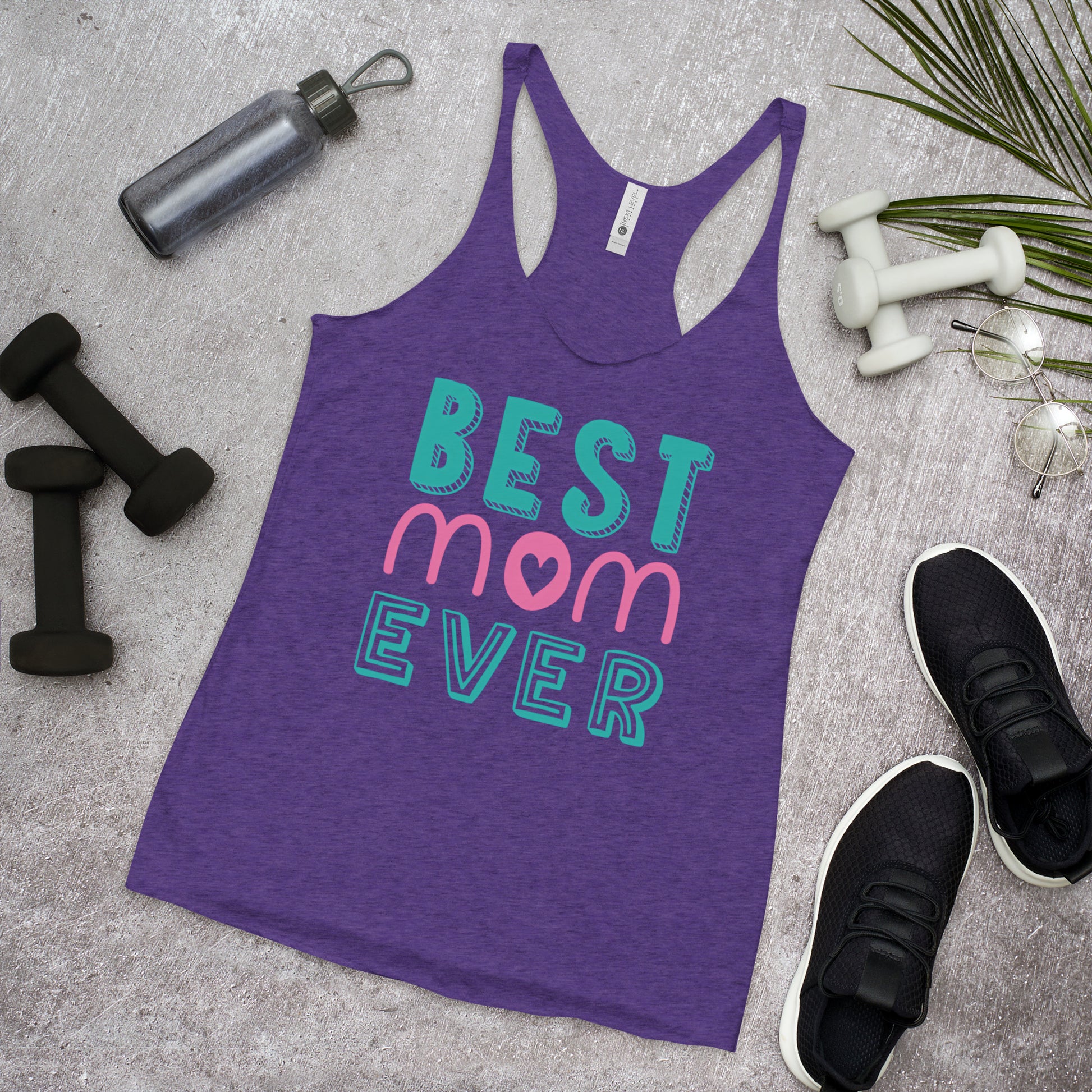 Purple tank top with text best MOM Ever
