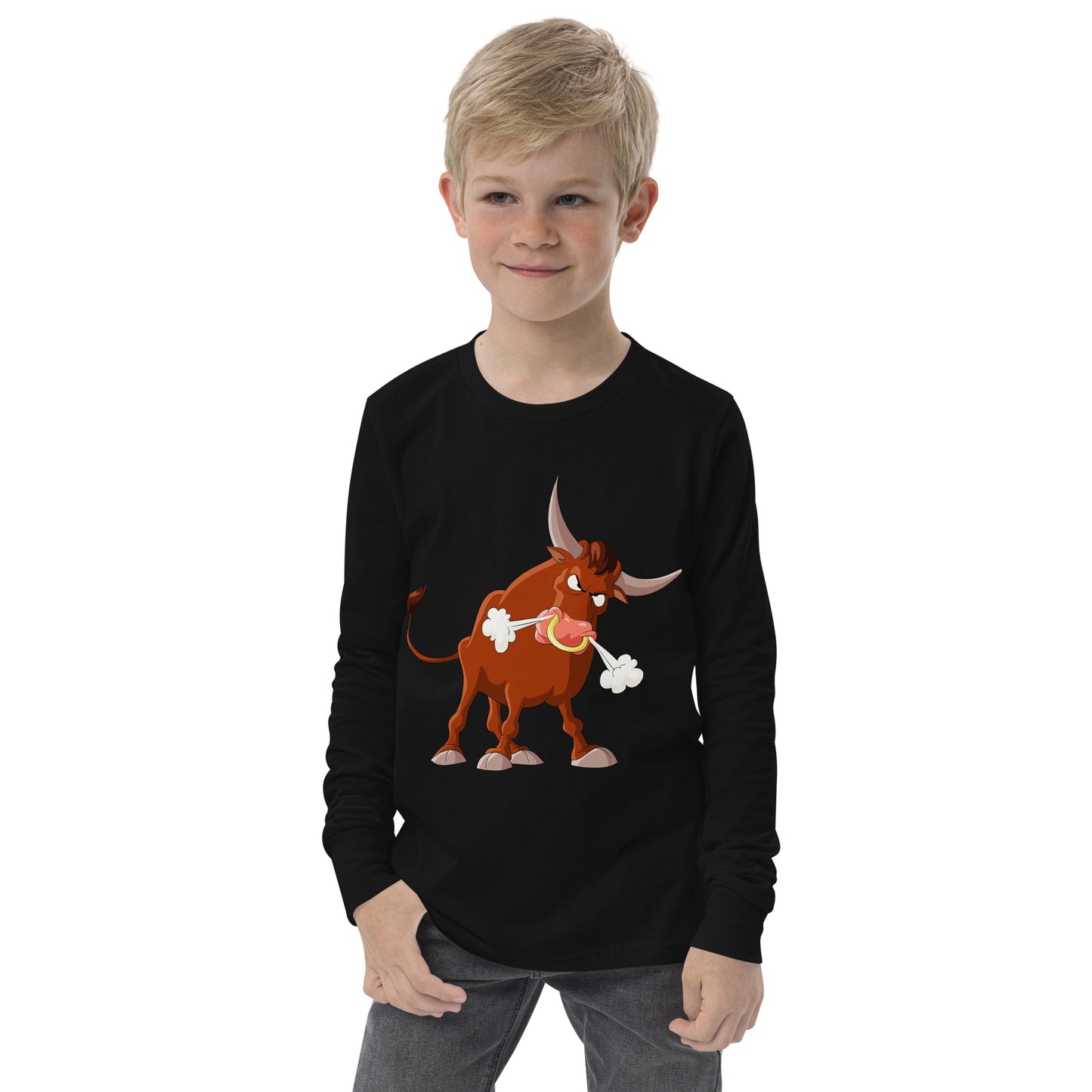 black kids long sleeve with bull