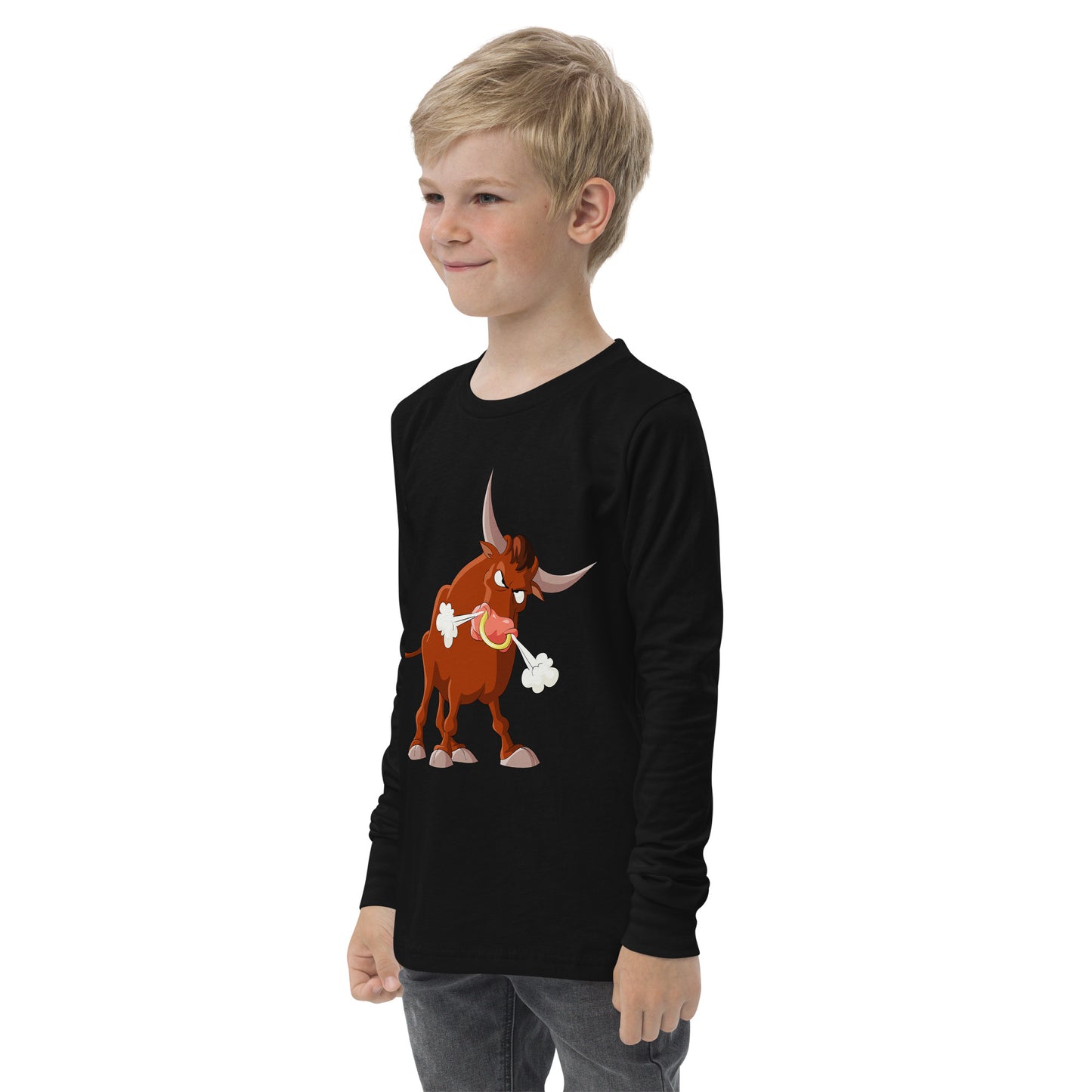 black kids long sleeve with bull