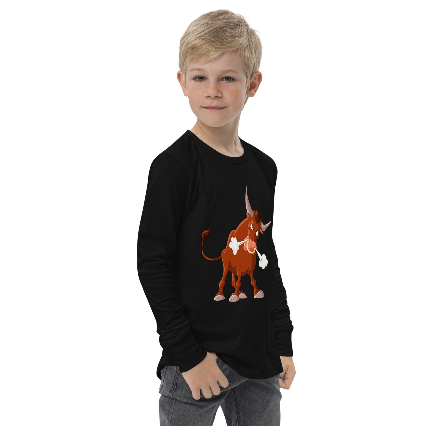 black kids long sleeve with bull