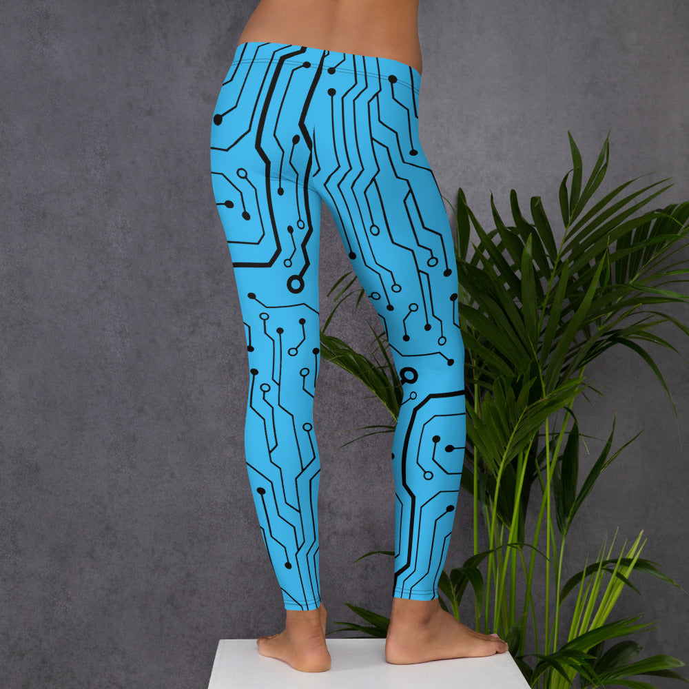 Light Blue legging with a CPU print