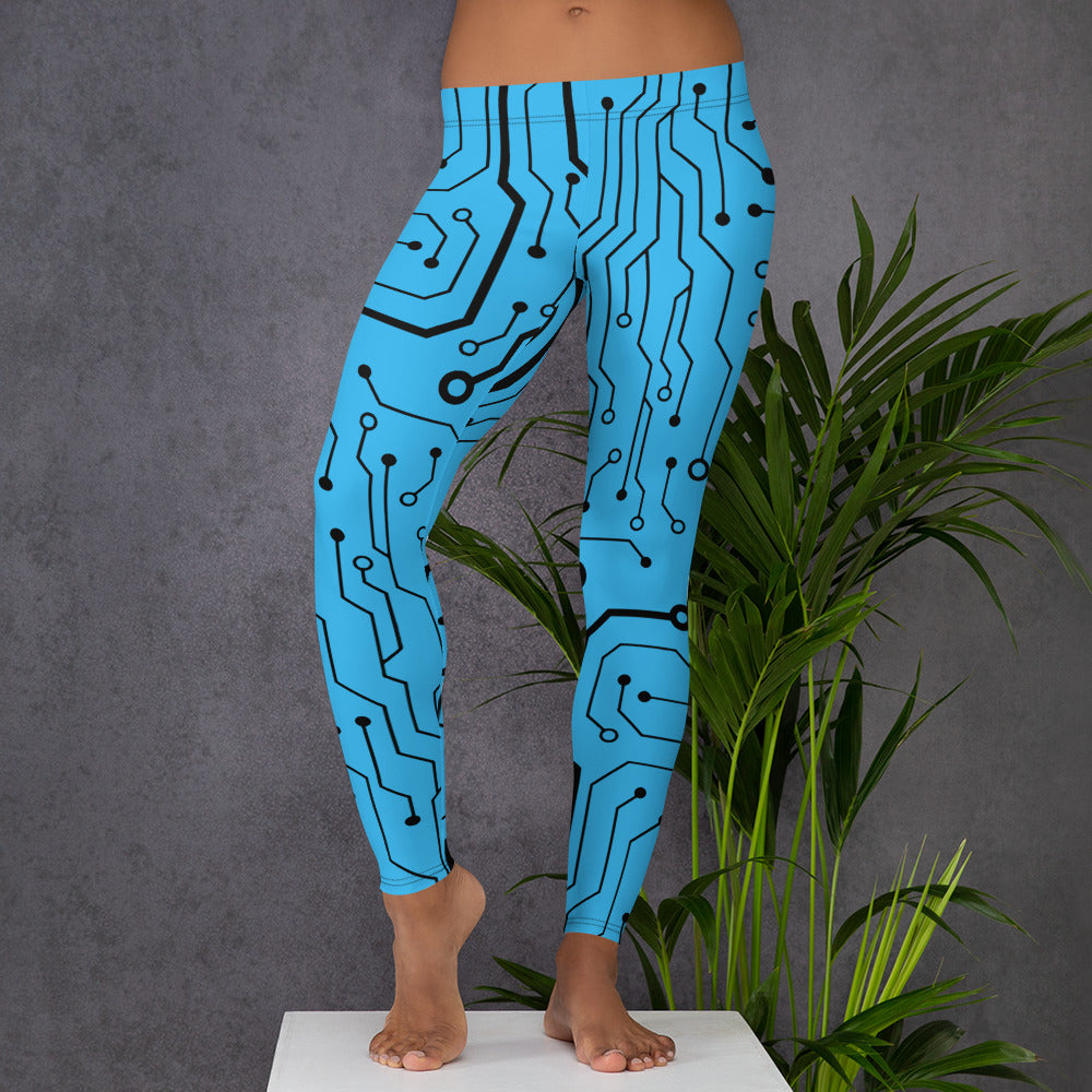 Light Blue legging with a CPU print