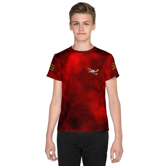 Red Youth T-shirt with logo Mad Max